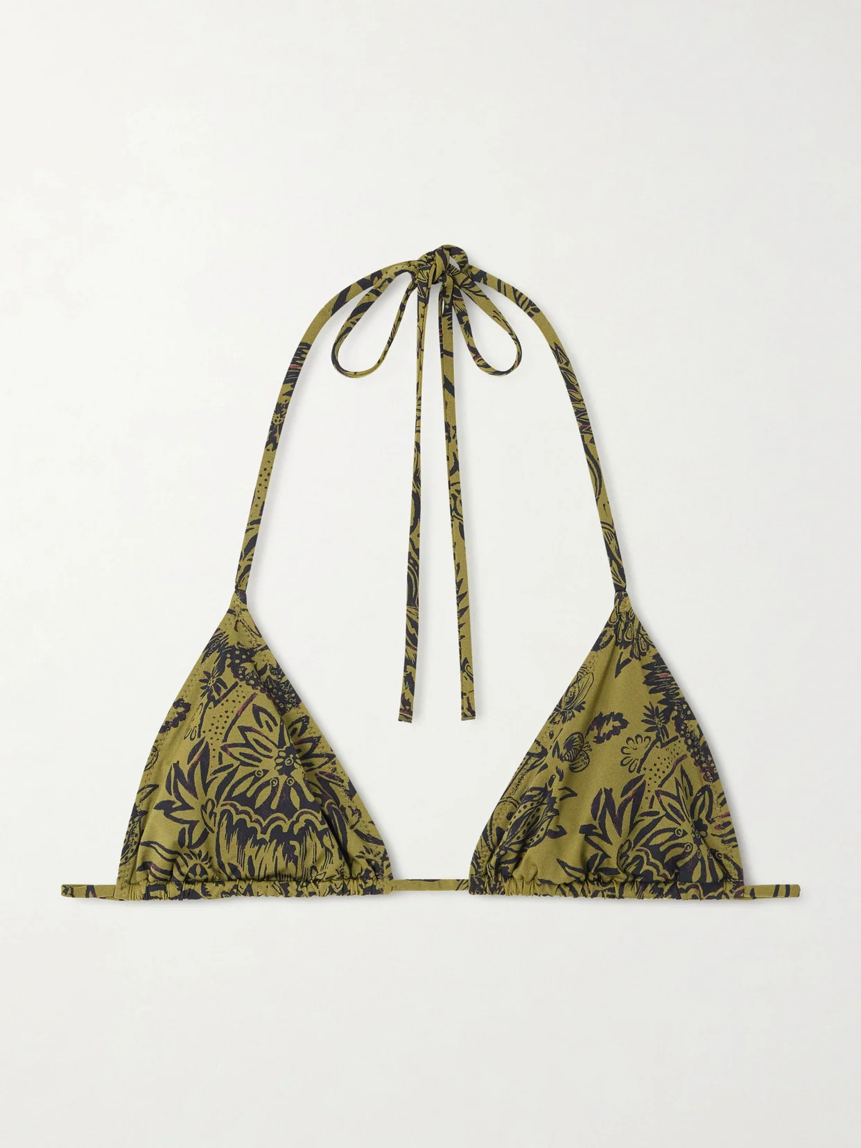 Maya Printed Triangle Bikini Top - 1