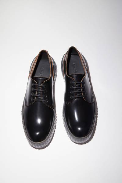 Acne Studios Leather derby shoes - Black/grey outlook