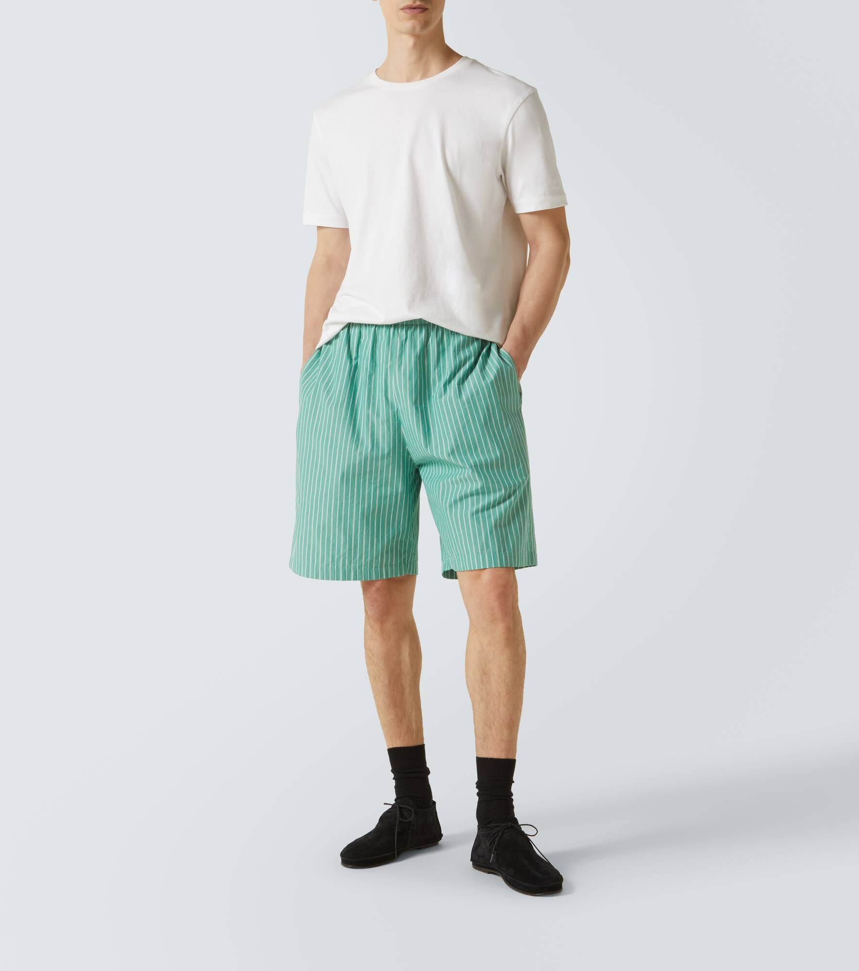 Zindel striped cotton shorts - 2