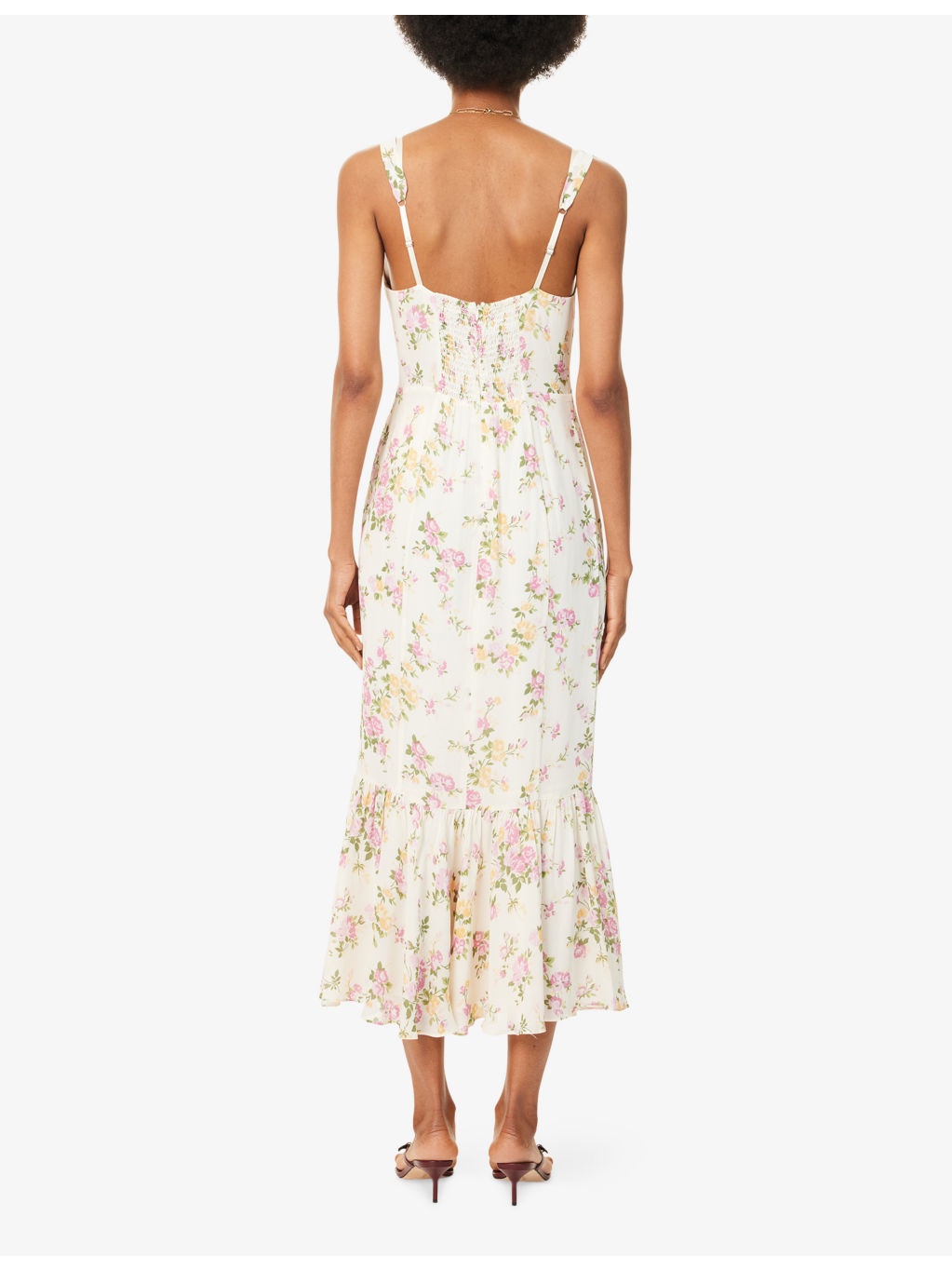 Irisa Floral Woven Maxi Dress - 4