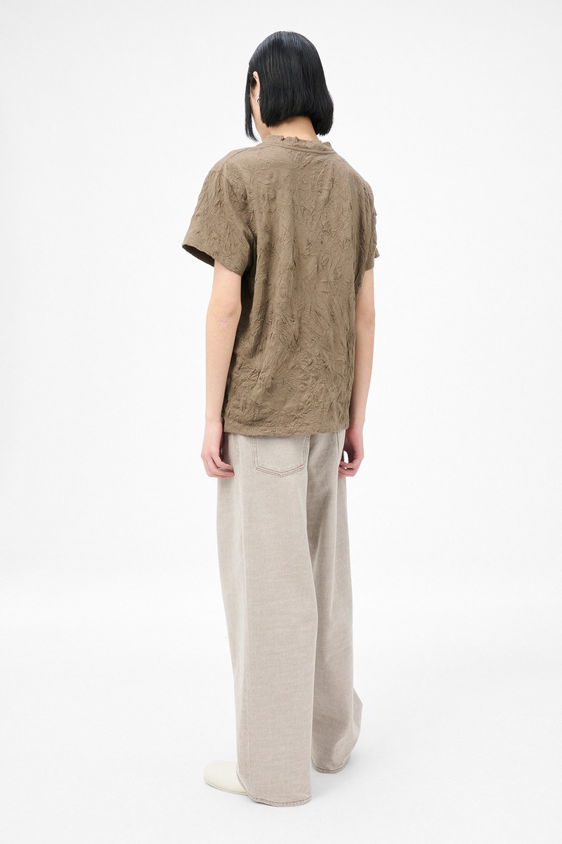 Bliss T-shirt Olive Crinkle Jersey 4