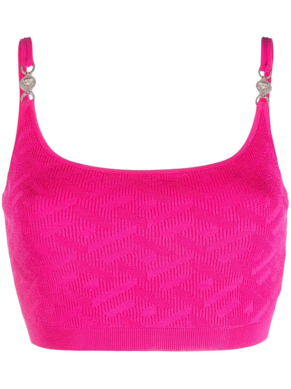 Medusa-motif knitted top - 1
