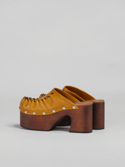 Marni VEGETABLE-TANNED LEATHER SABOT outlook