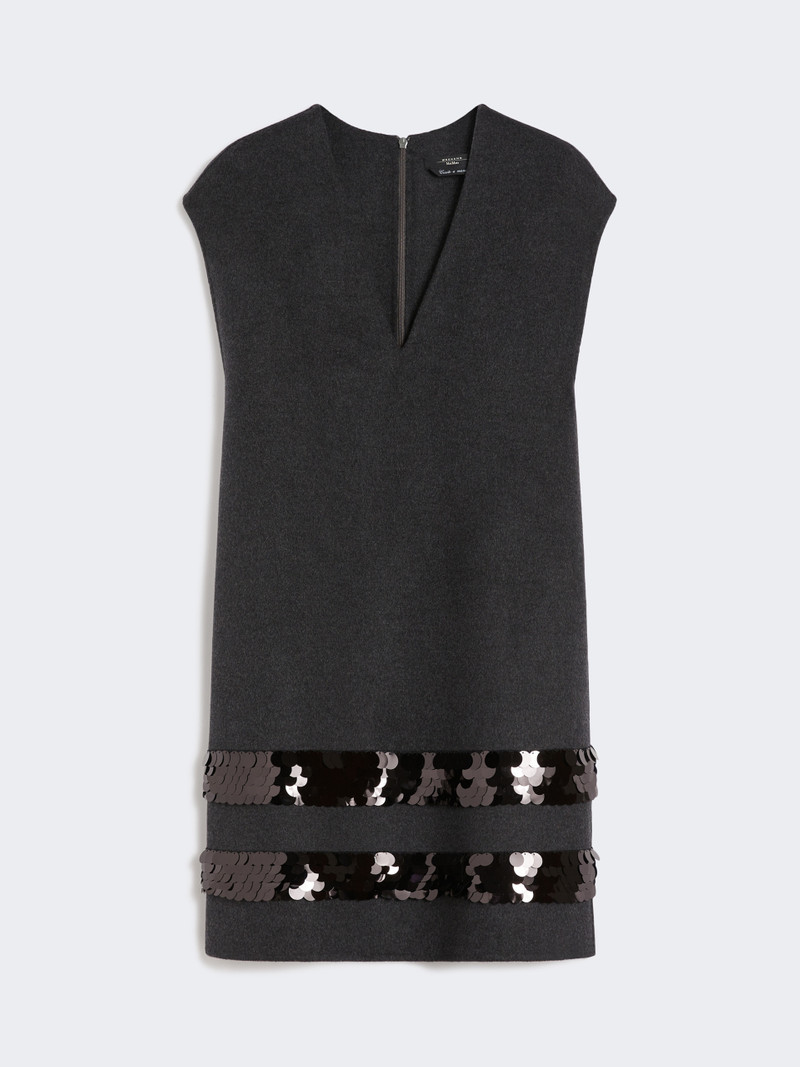 BRUNNER1234 Short dress in wool and sequins 1