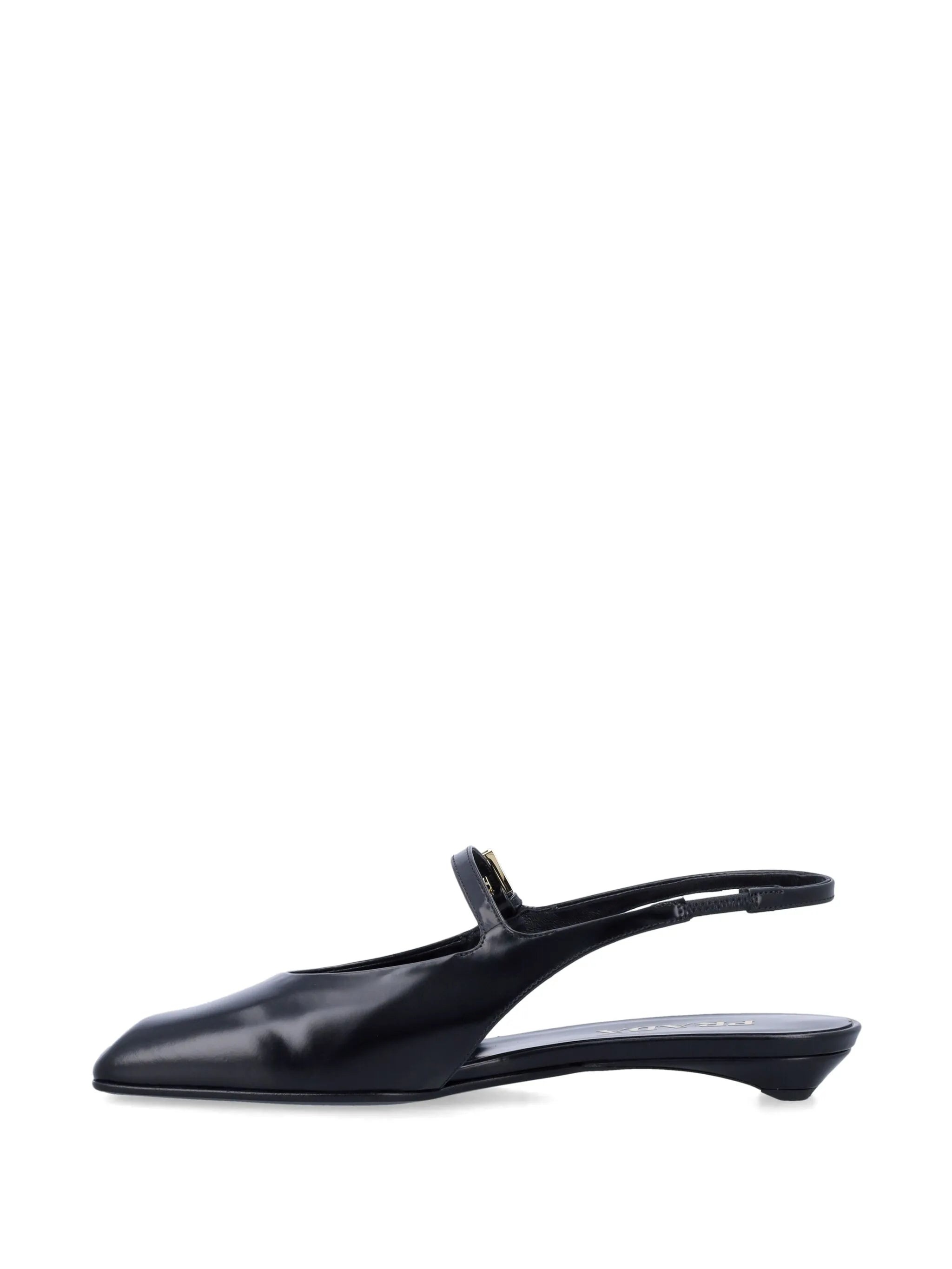 Leather Slingback Ballet Flats - 3