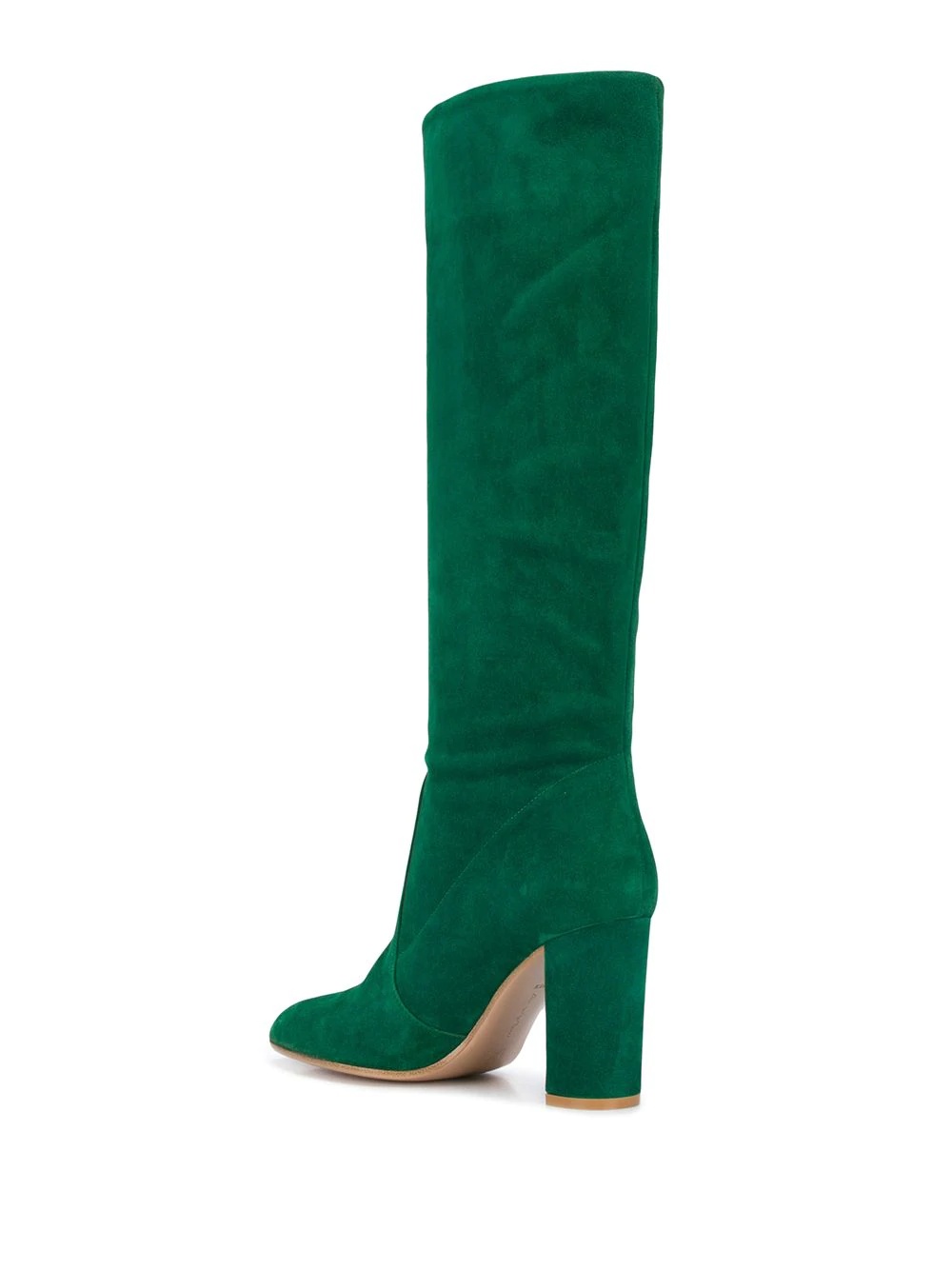 knee-length suede boots - 3