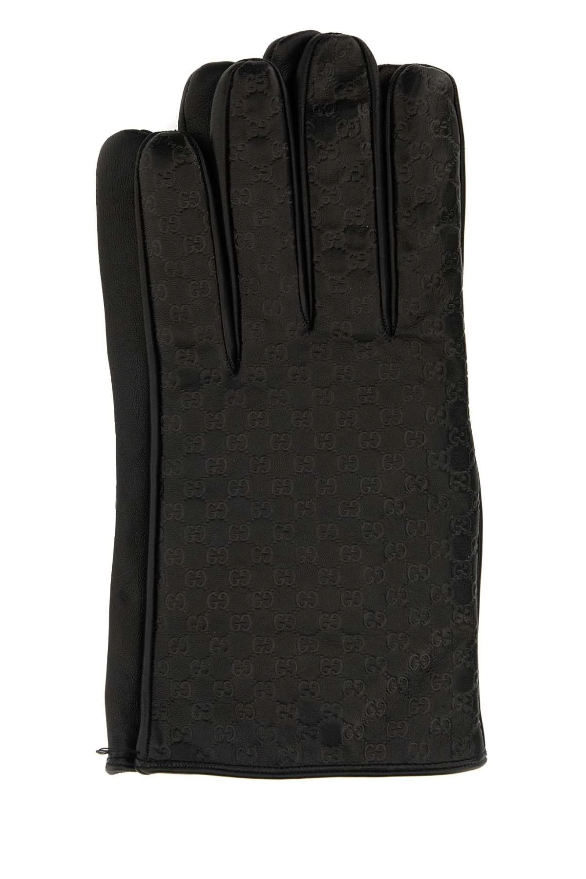 Gucci Men Dark Brown Nappa Leather Gloves - 1