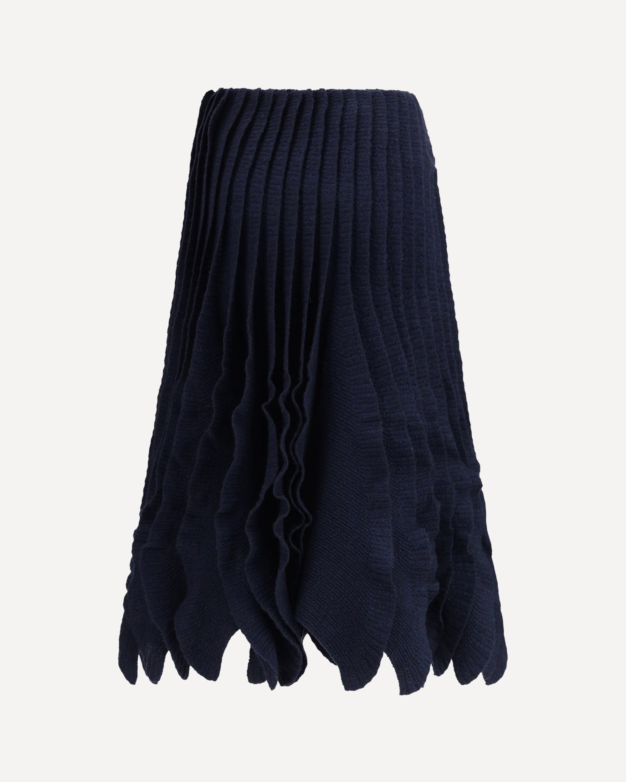 Tweed Knit Ruffle Skirt - 2