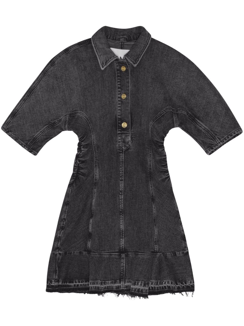 tint-edge denim mini dress - 1