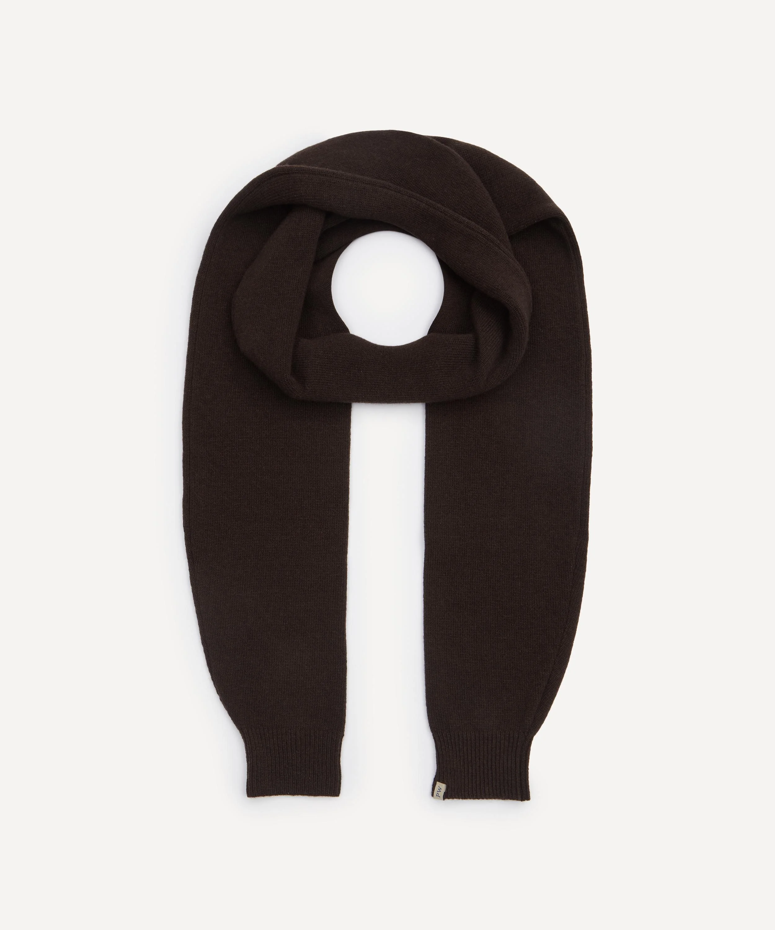 Brown Moix Topo Wool Cuff Sleeve Scarf - 1