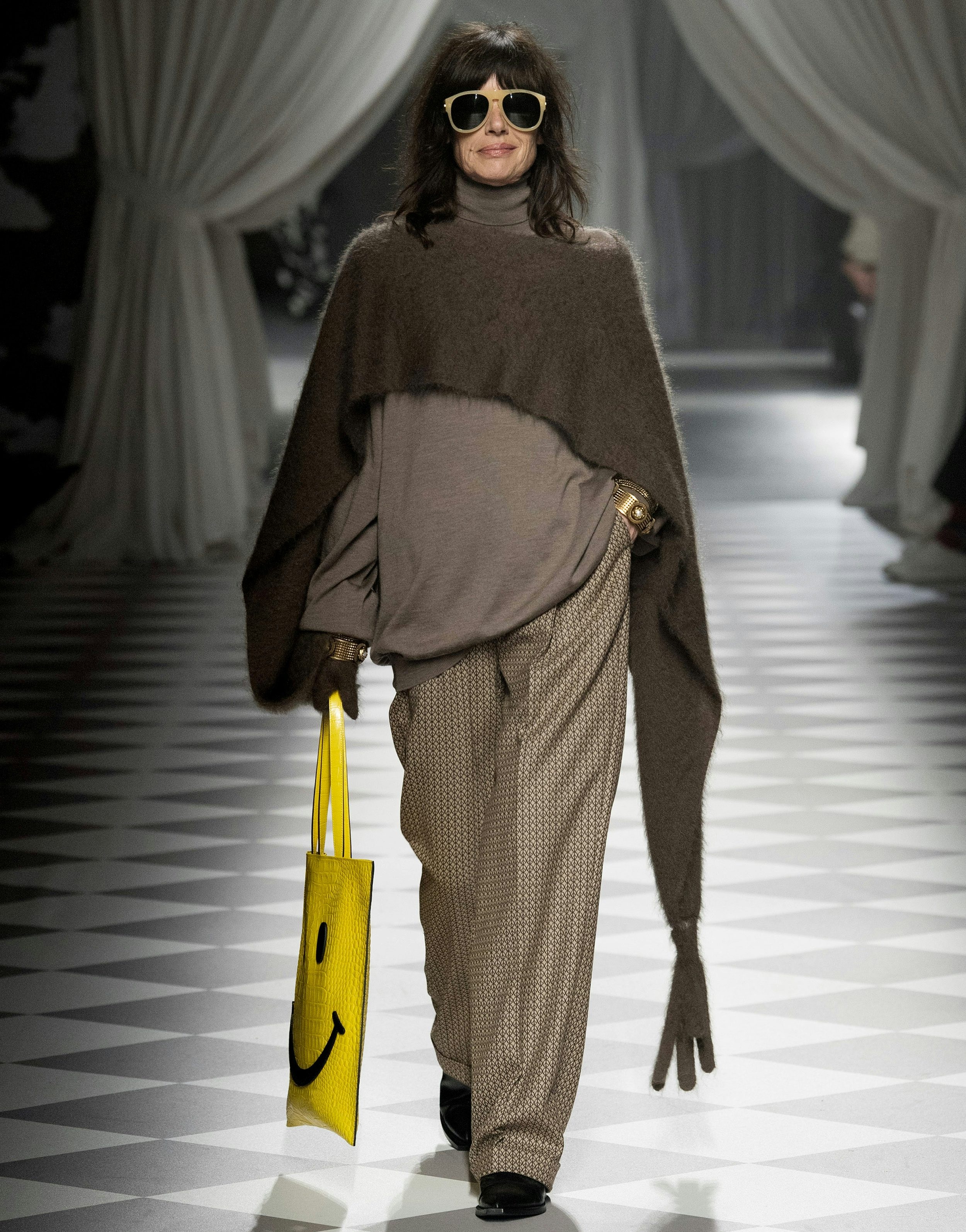TROUSERS IN JACQUARD WOOL PEACE - 3