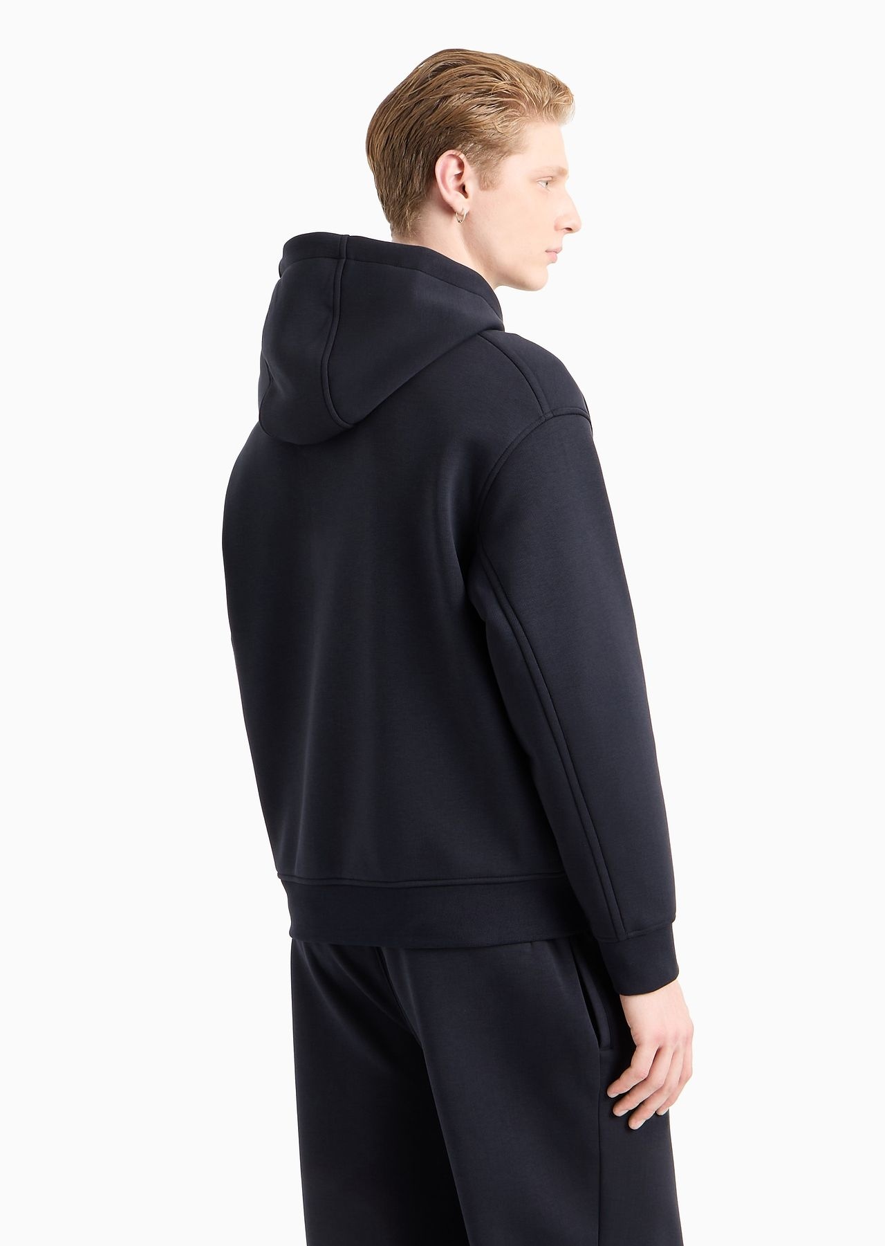 Lyocell-blend jersey hooded sweatshirt with zip - 3