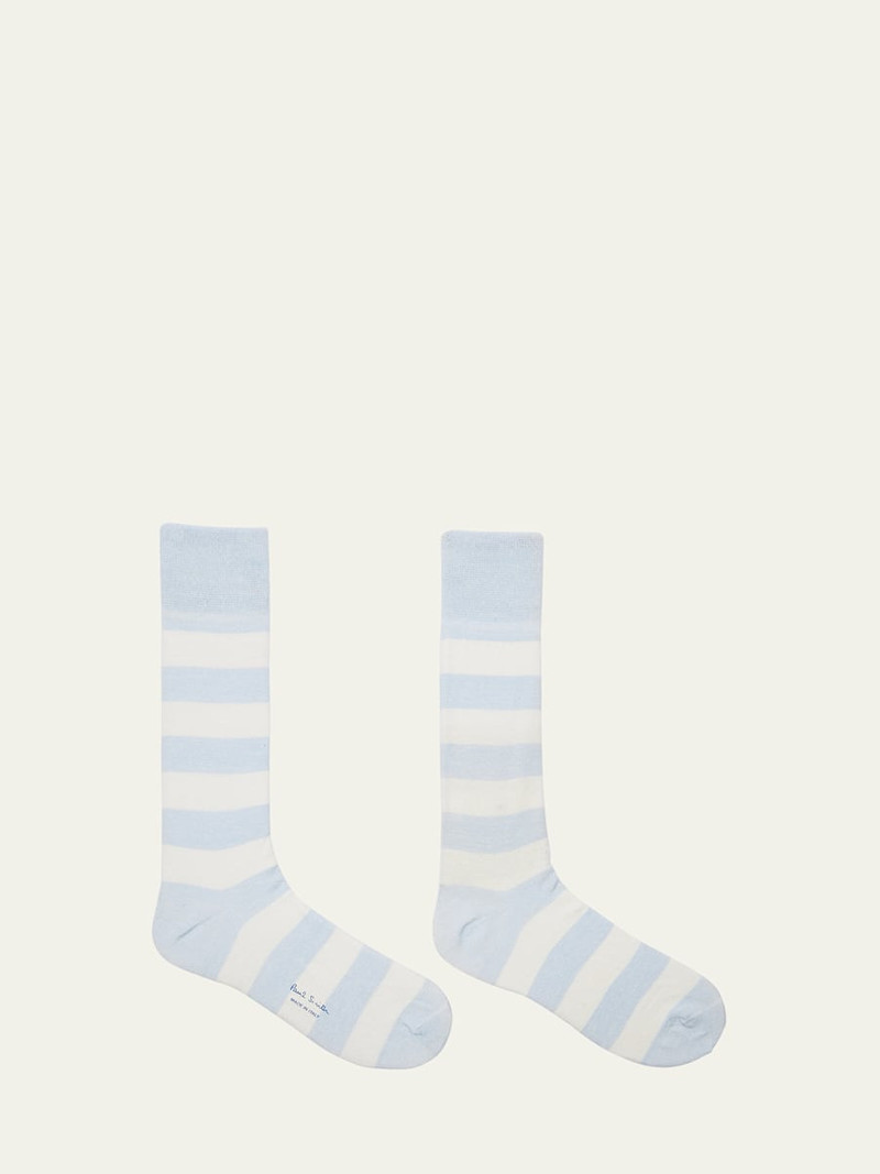 Paul Smith Men's Barry Thick Stripe Crew Socks outlook