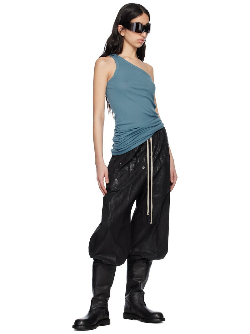 Rick Owens DRKSHDW Blue Hollywood One Shoulder Tank Top outlook