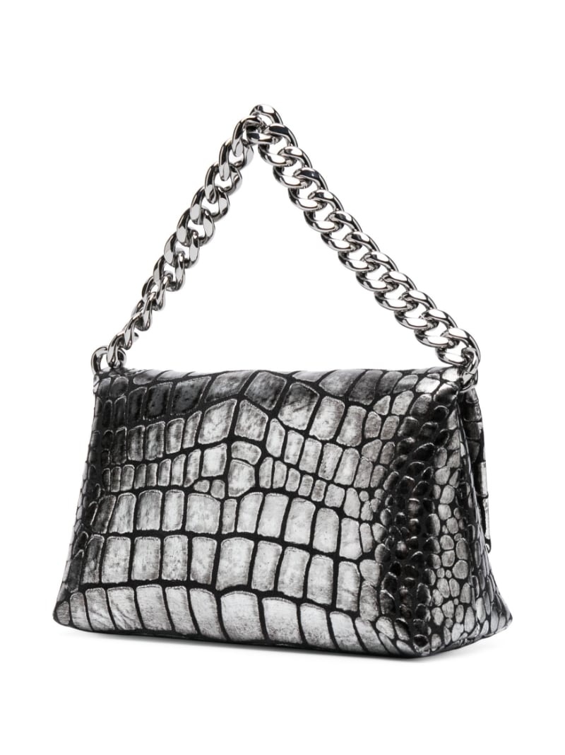 TOM FORD crocodile-embossed leather shoulder bag - Black