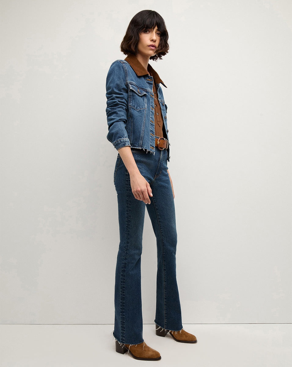 CARA JEAN JACKET | CORDUROY COLLAR - 4