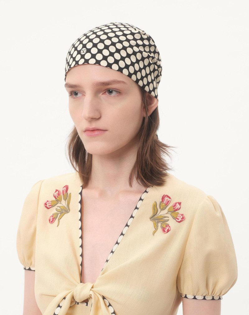Valentino ESCAPE HEADBAND IN COTTON AND SILK outlook