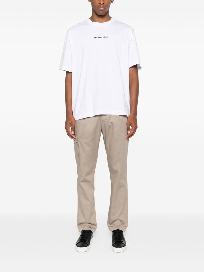 MICHAEL KORS logo-embroidered cotton T-shirt outlook