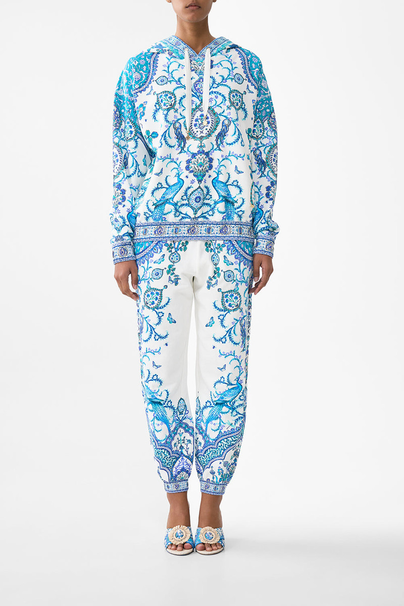 CAMILLA CONTRAST BAND HOODIE WITH SIDE POCKETS outlook
