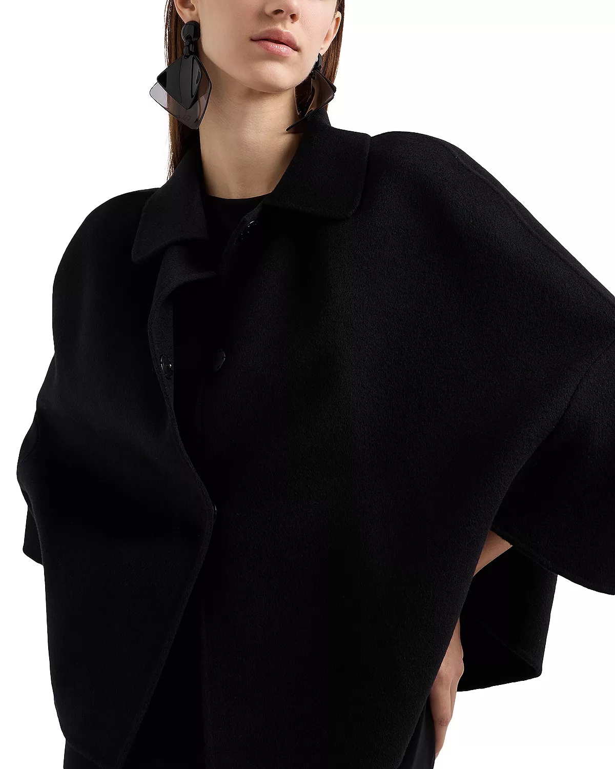 Cape Sleeve Coat - 4