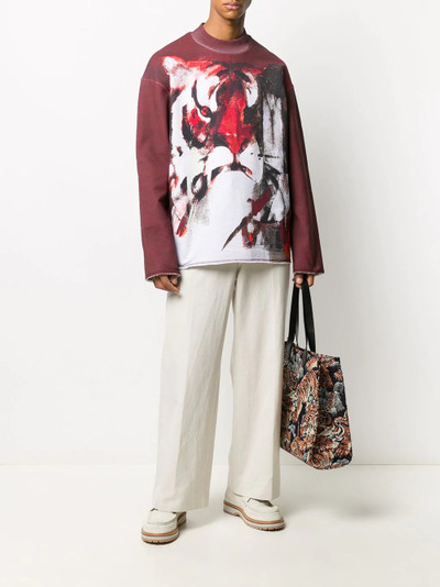 KENZO tiger print sweatshirt outlook