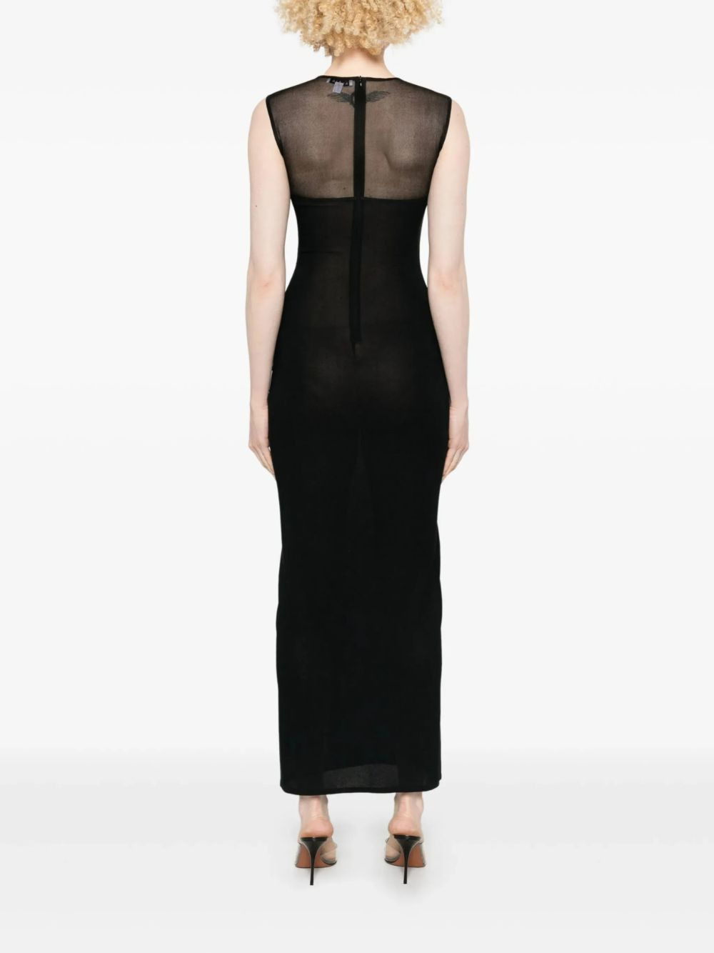 silk midi dress - 4