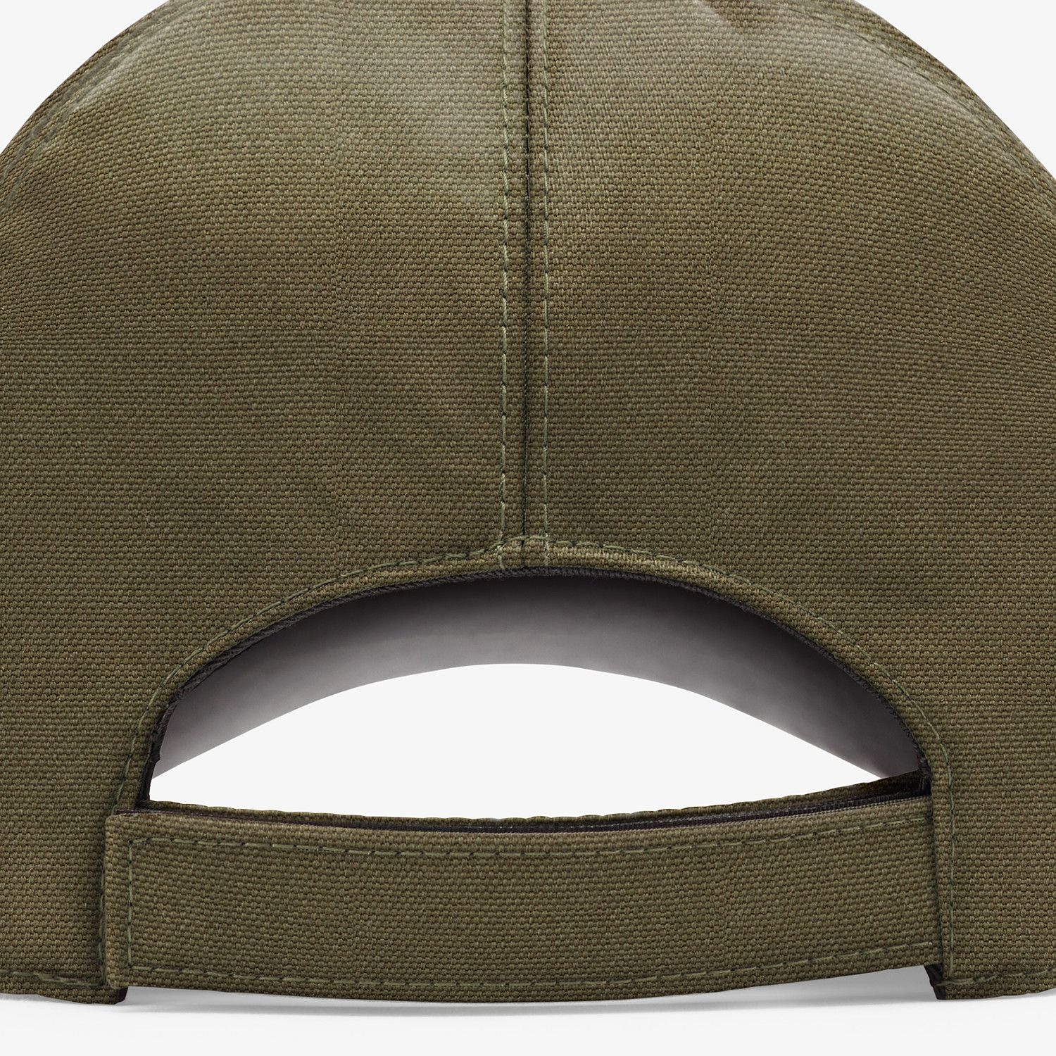 Green canvas baseball cap - 2