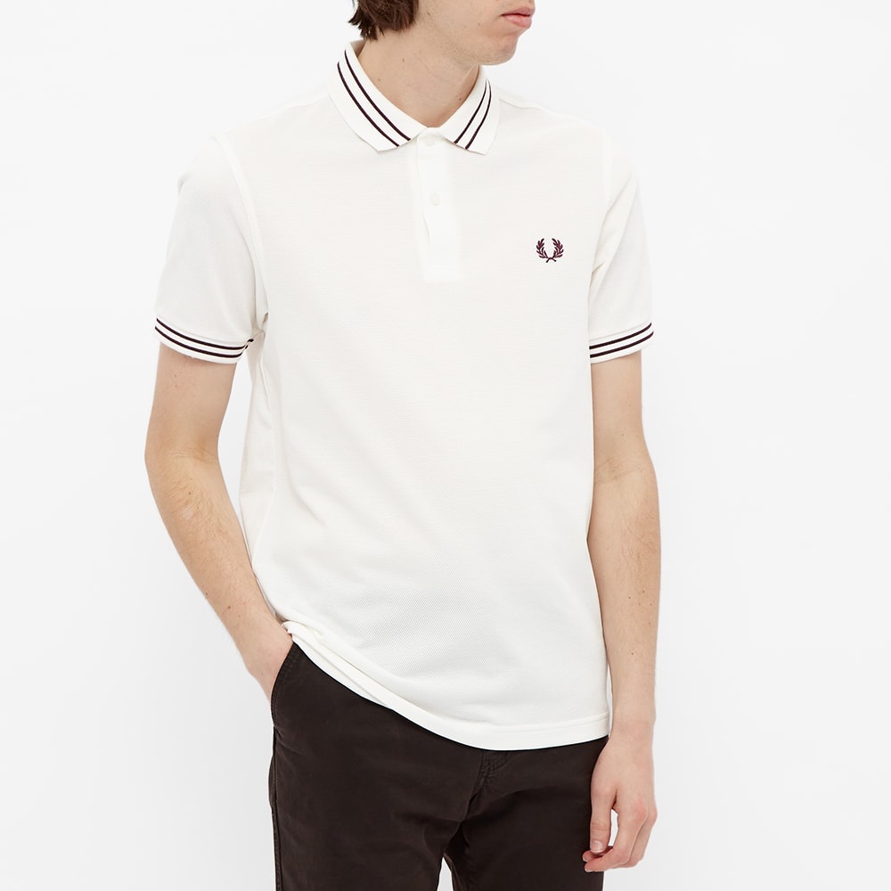 Fred Perry Textured Panel Polo Shirt - 4