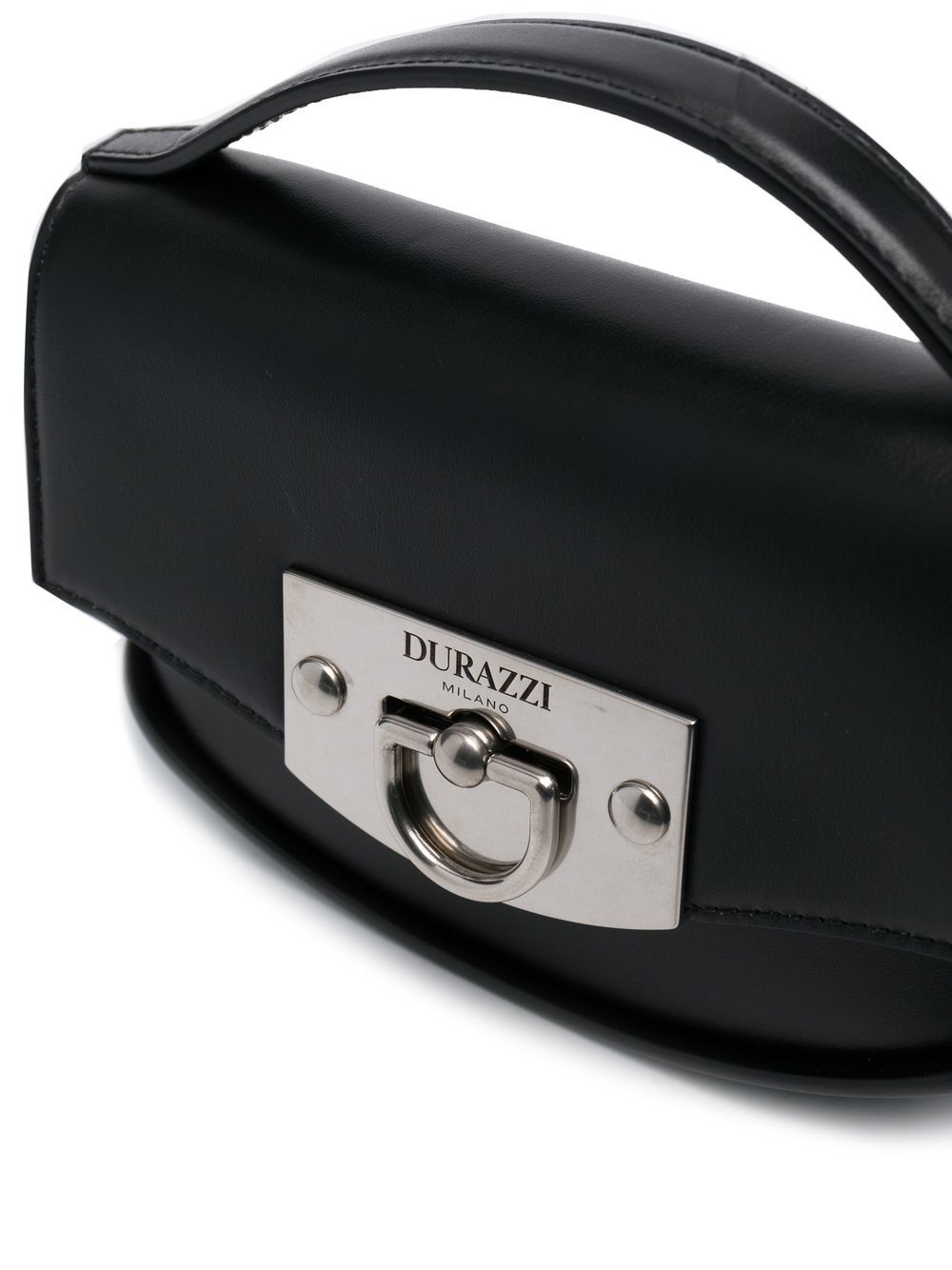 flip-lock leather shoulder bag - 4