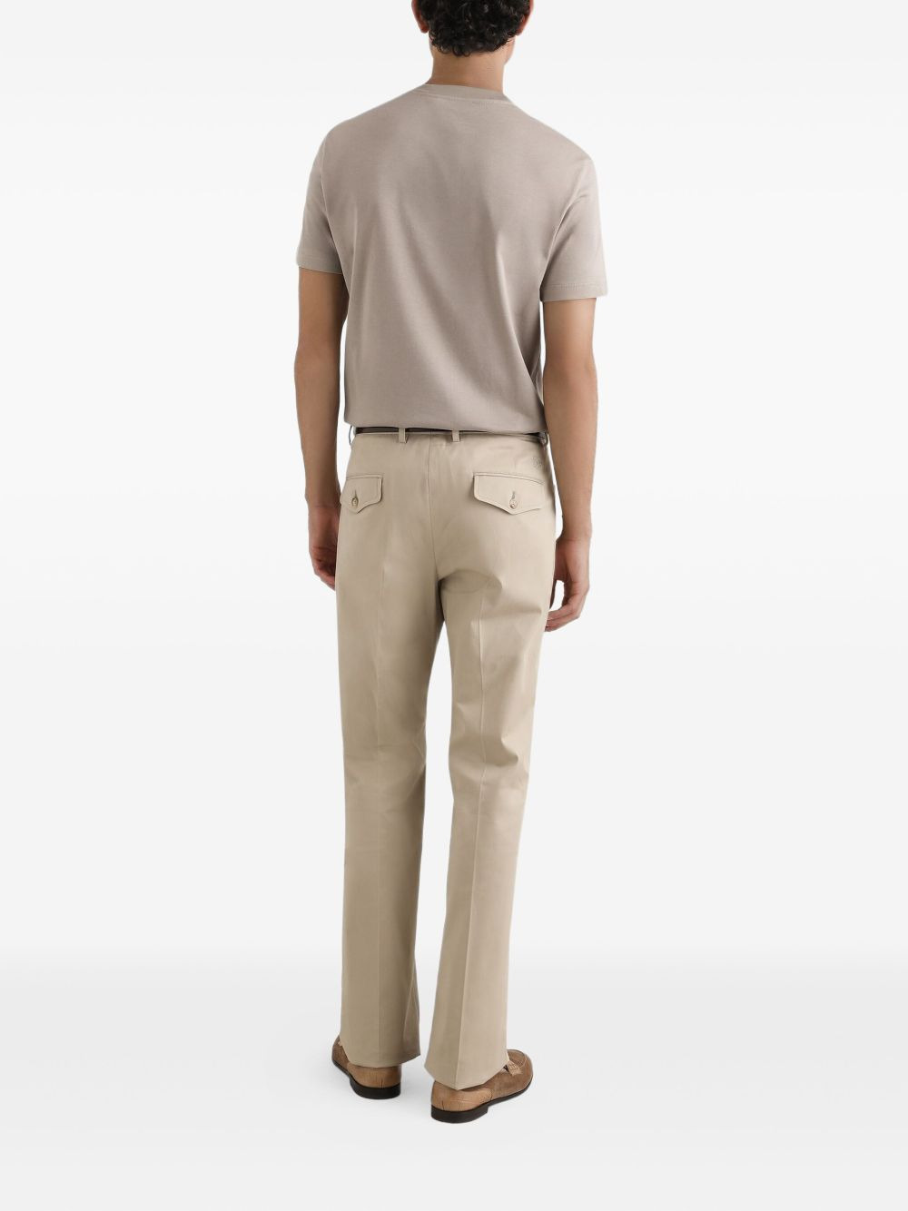button-fastening pocket trousers - 3
