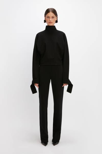 Victoria Beckham High Waisted Ponti Trouser in Black outlook