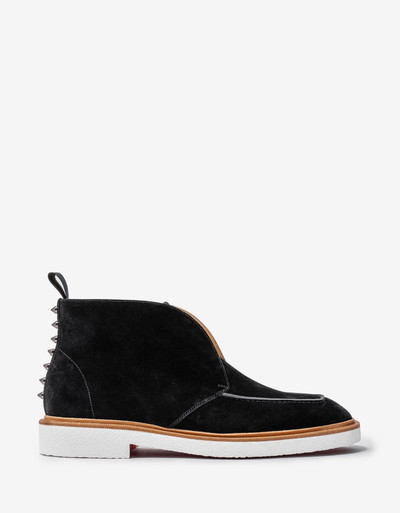 Christian Louboutin Citycrepe Black Suede Ankle Boots outlook