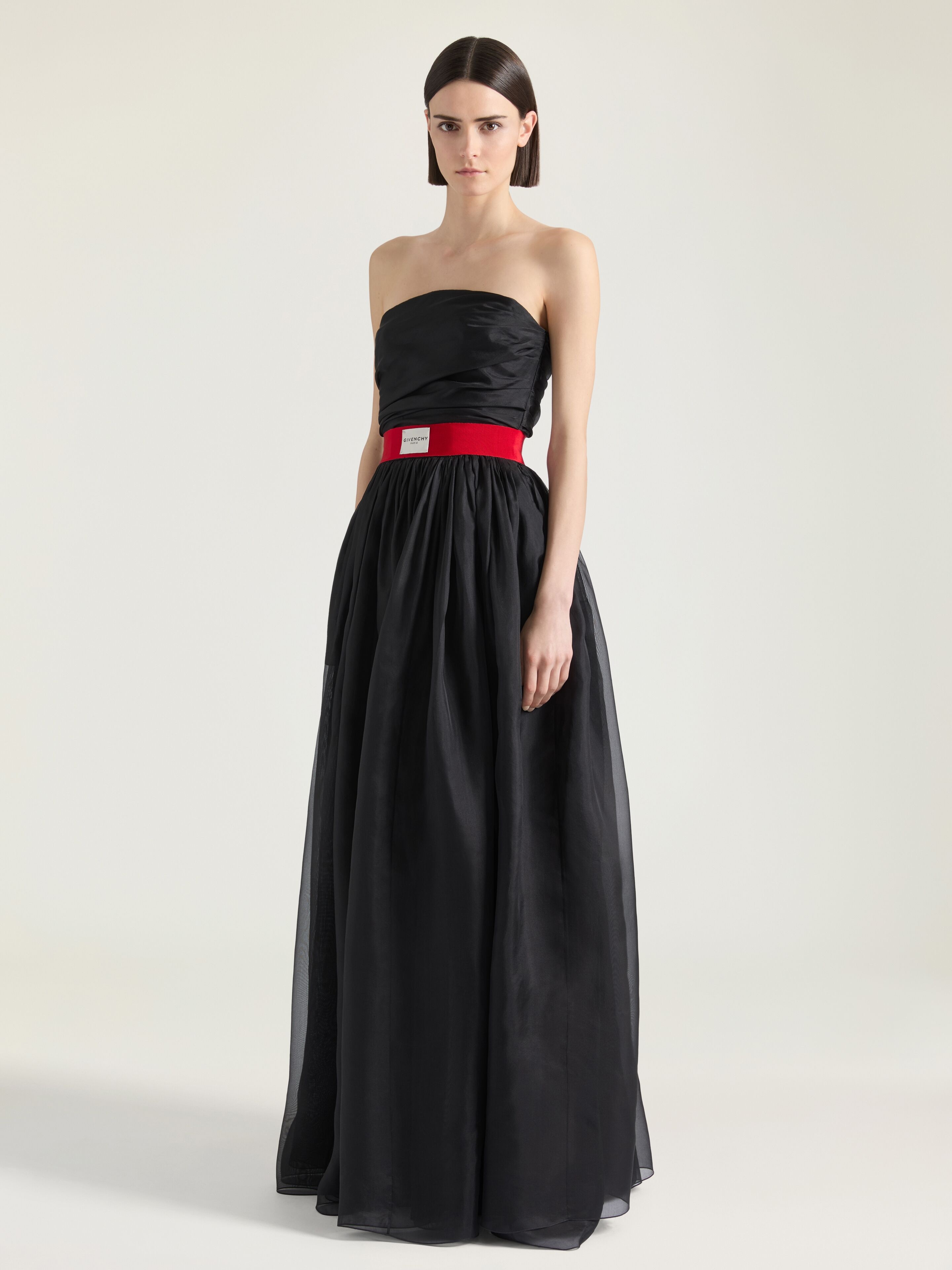 BUSTIER EVENING DRESS IN ORGANZA - 3
