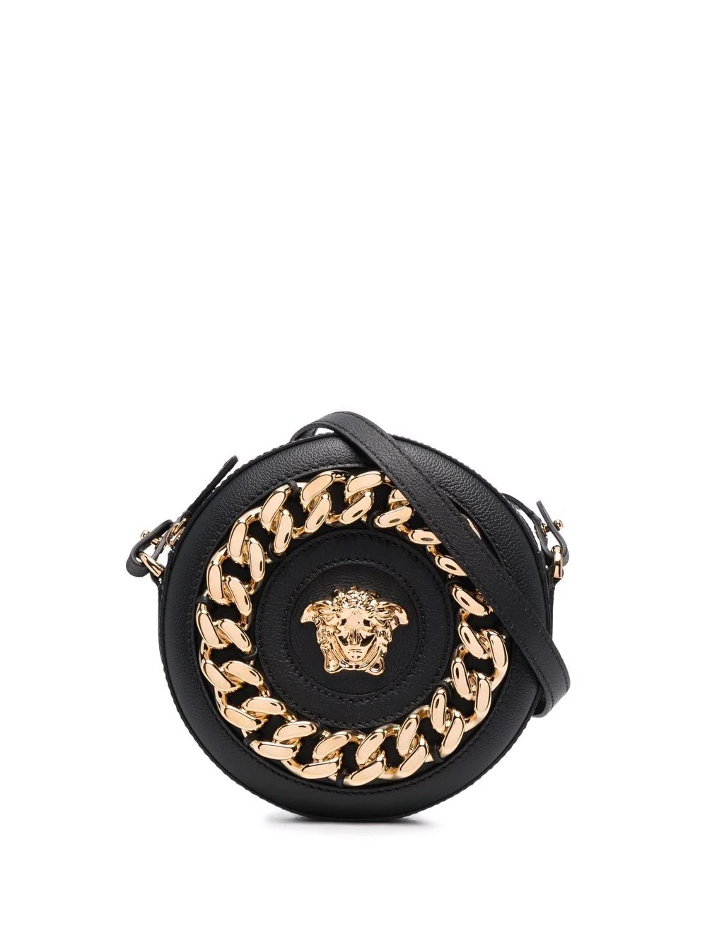 La Medusa round leather bag - 1