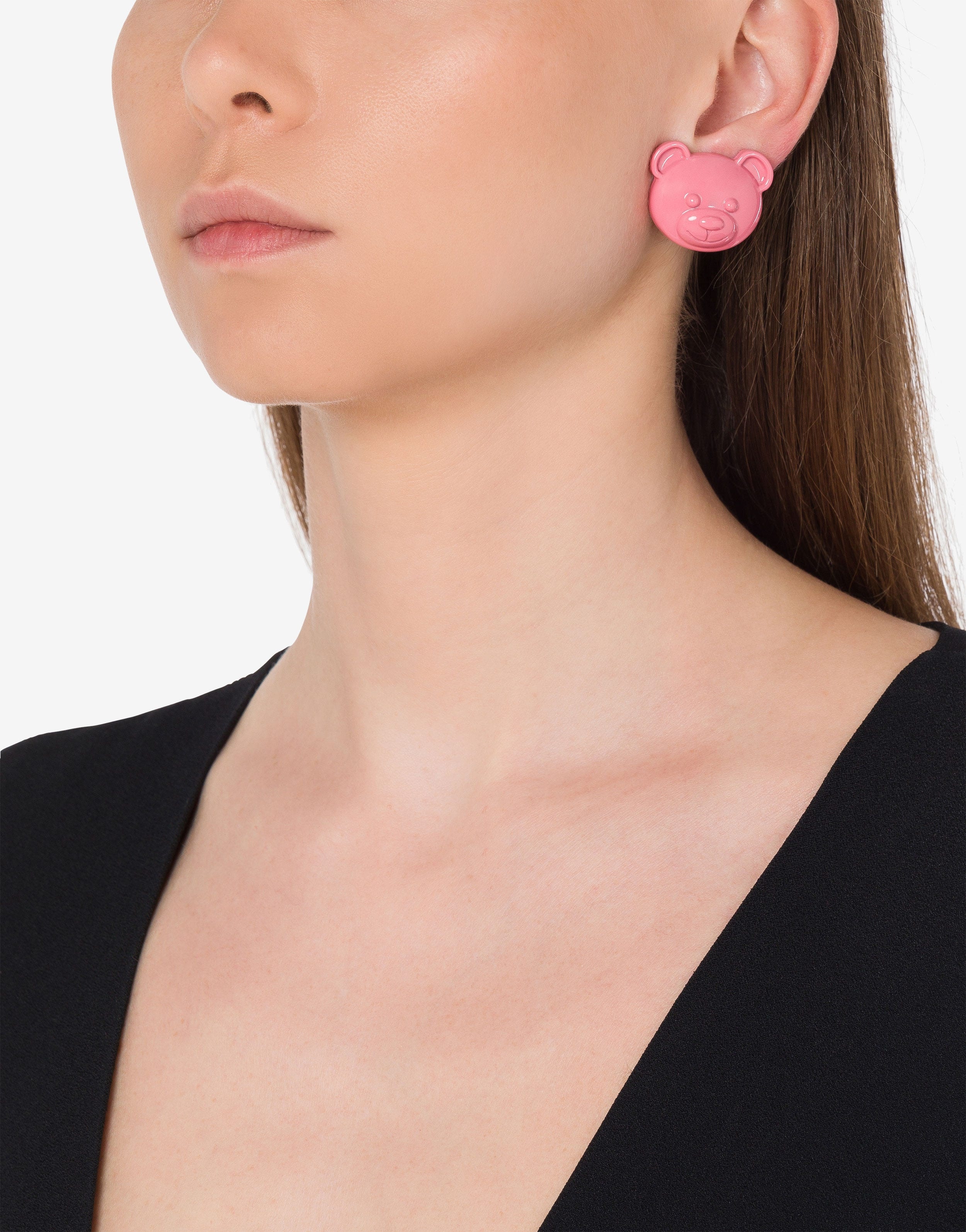 MOSCHINO TEDDY BEAR CLIP EARRINGS - 4