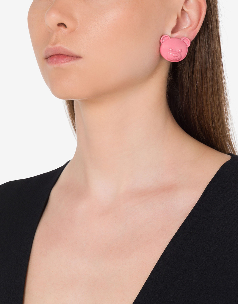 MOSCHINO TEDDY BEAR CLIP EARRINGS 4