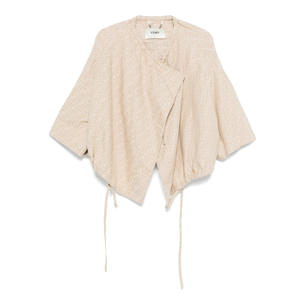 Fendi Neutrals Jackets - Oversized Jackets Women - 1