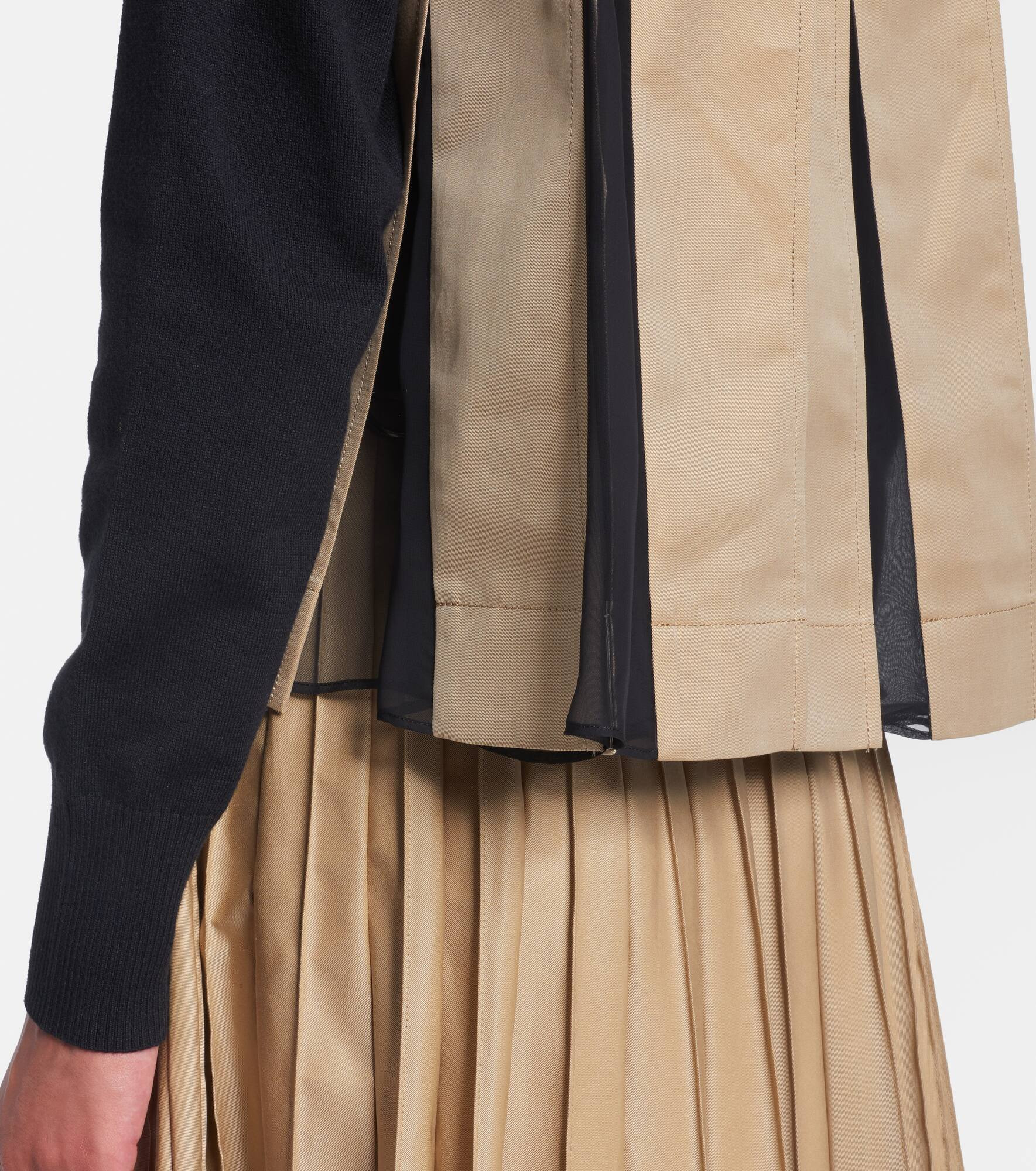 Cotton-blend gabardine cardigan - 6
