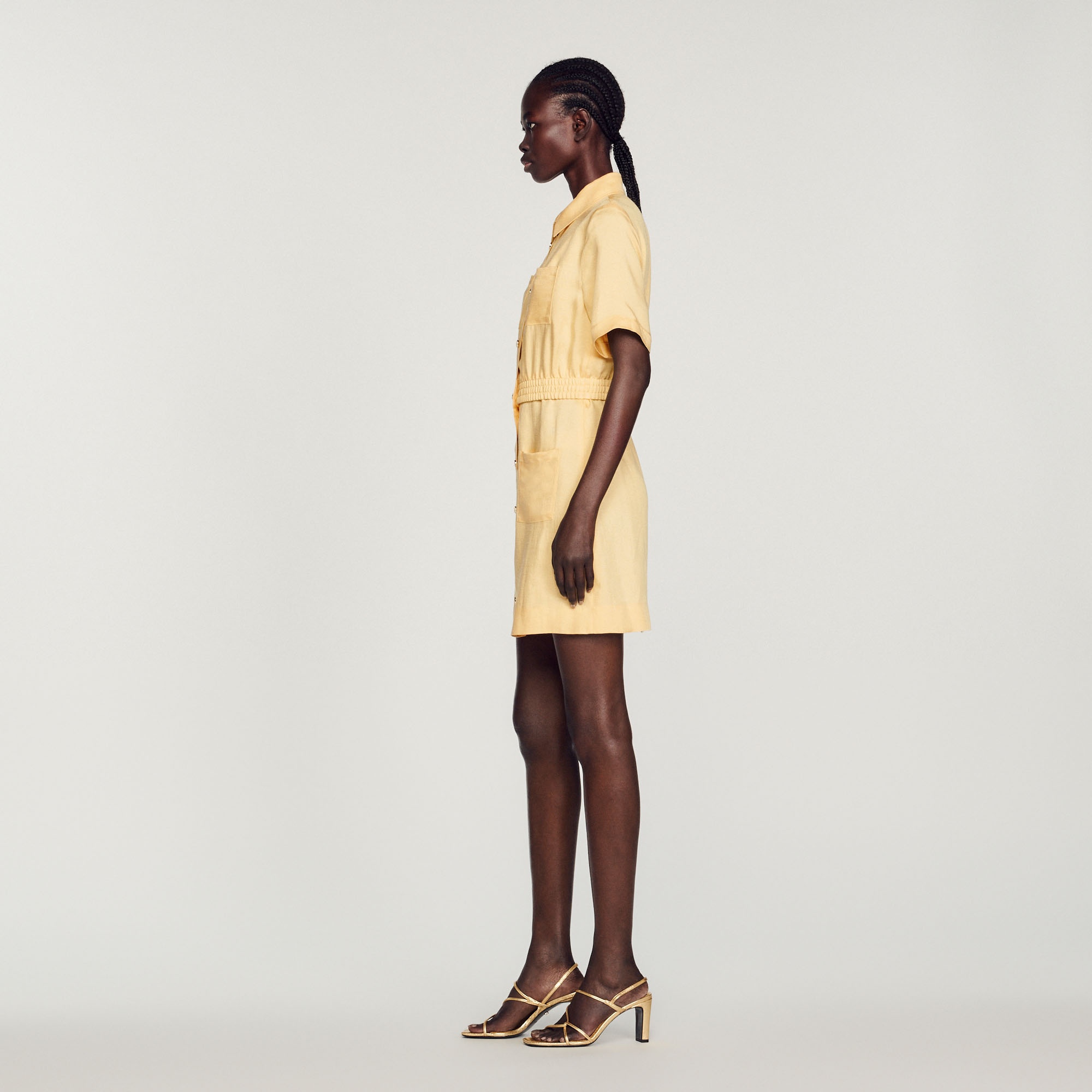 Short buttoned dress - 7