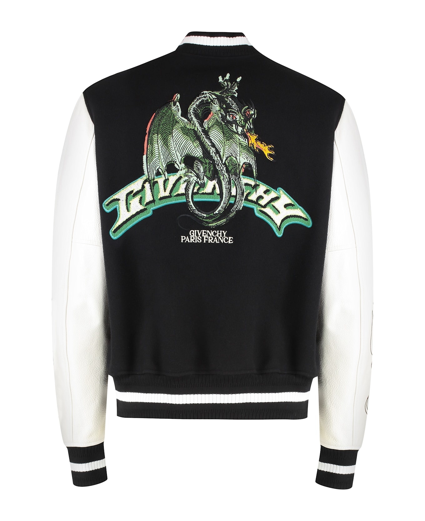 Wool And Leather Bomber Jacket - 2