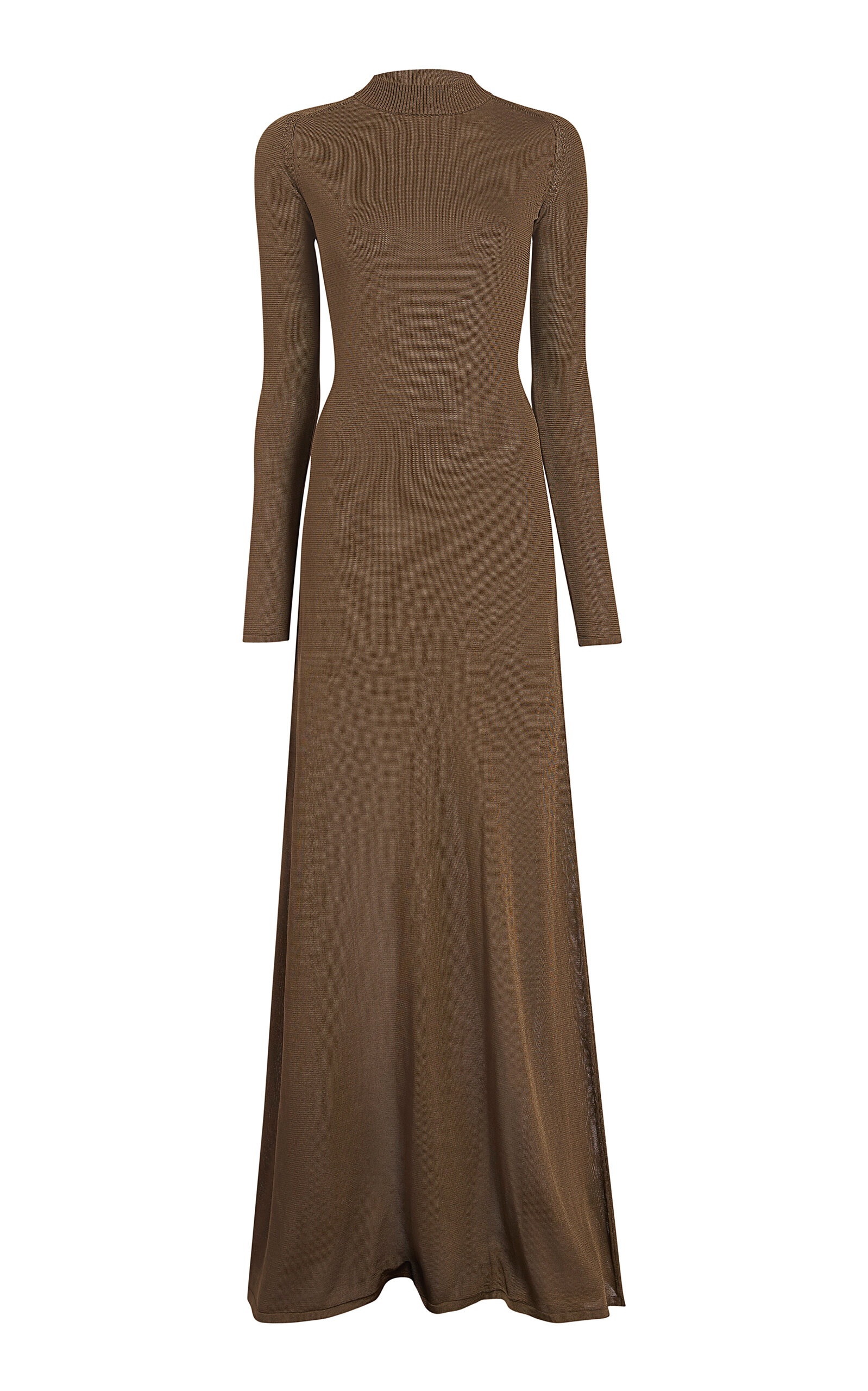 Valera Fine Knit Maxi Dress brown - 1