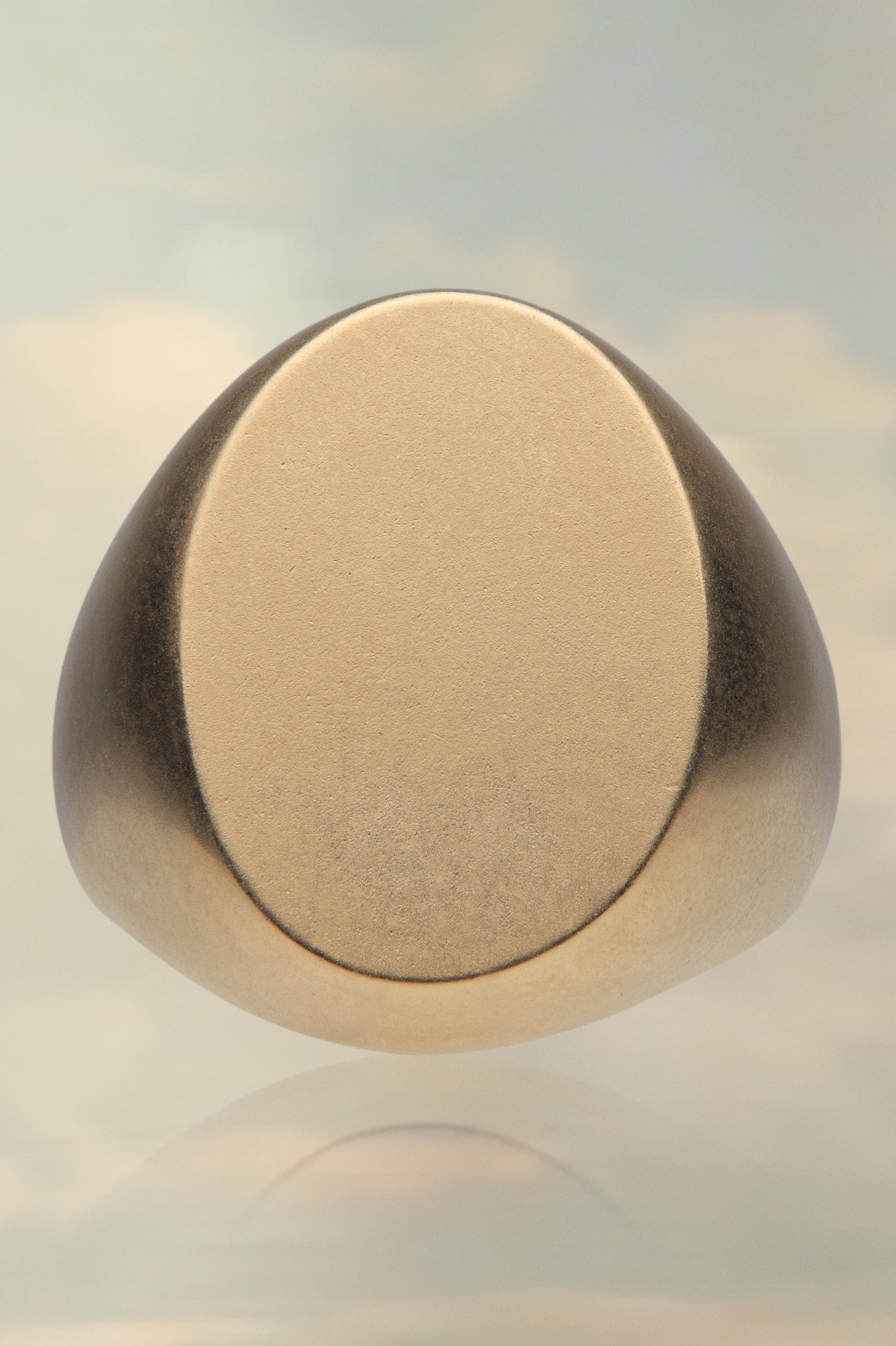 Oval chevalier ring - 1