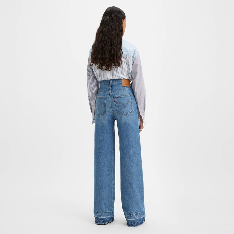 RIBCAGE WIDE LEG 여성 JEANS 5