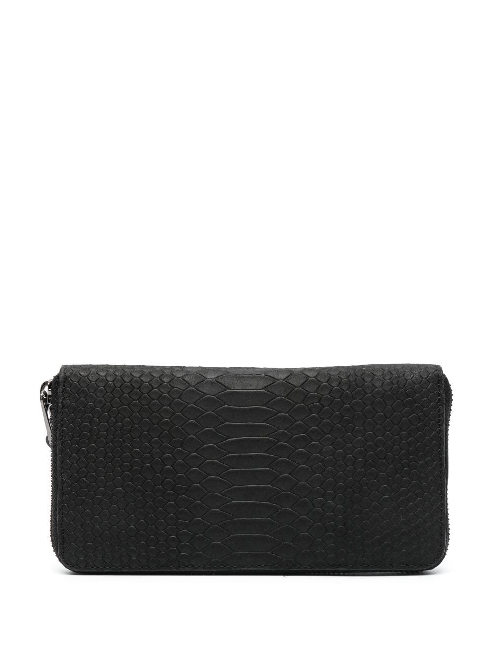 crocodile-effect leather wallet - 2