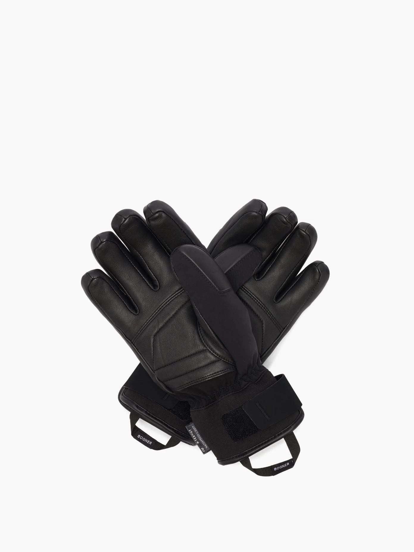 Andi leather-panelled ski gloves - 4