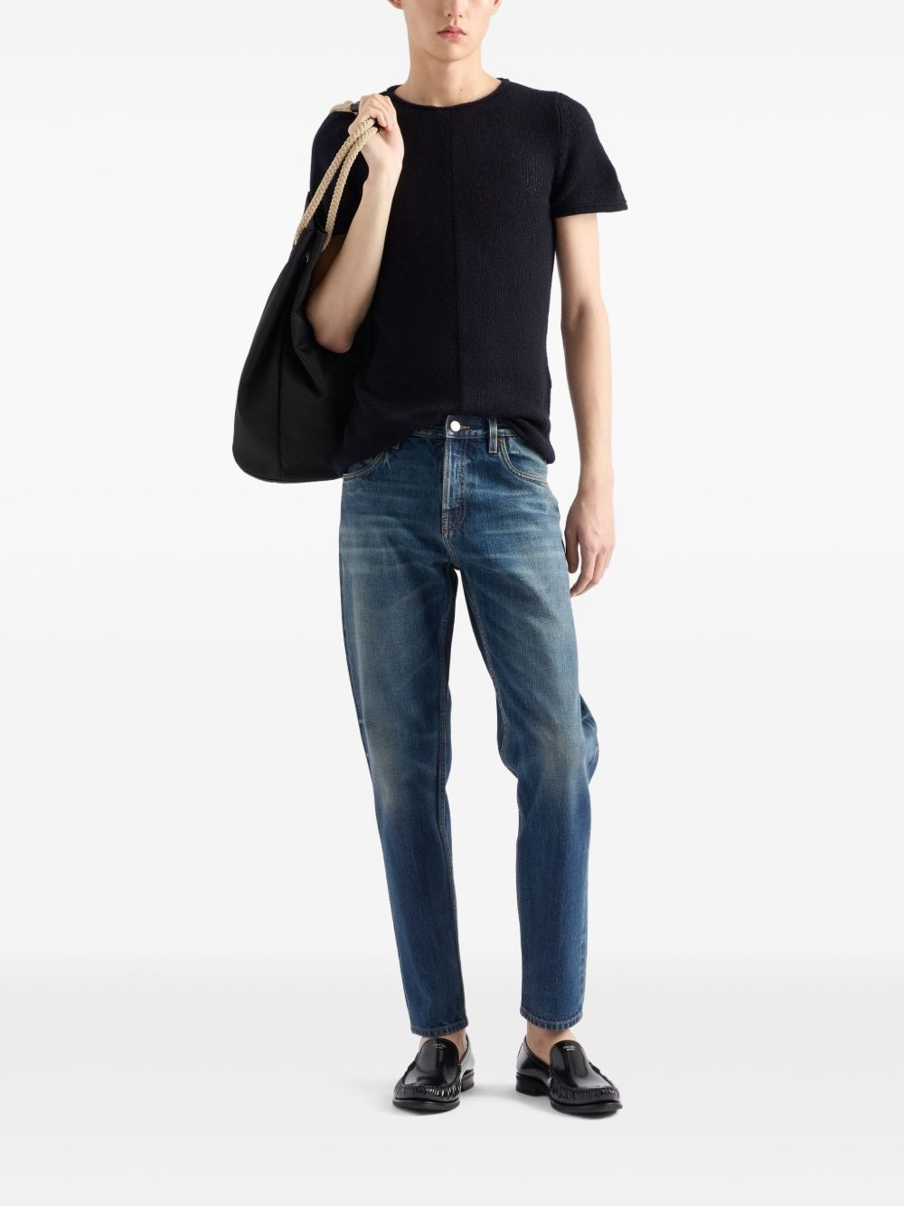 knitted cashmere T-shirt - 2