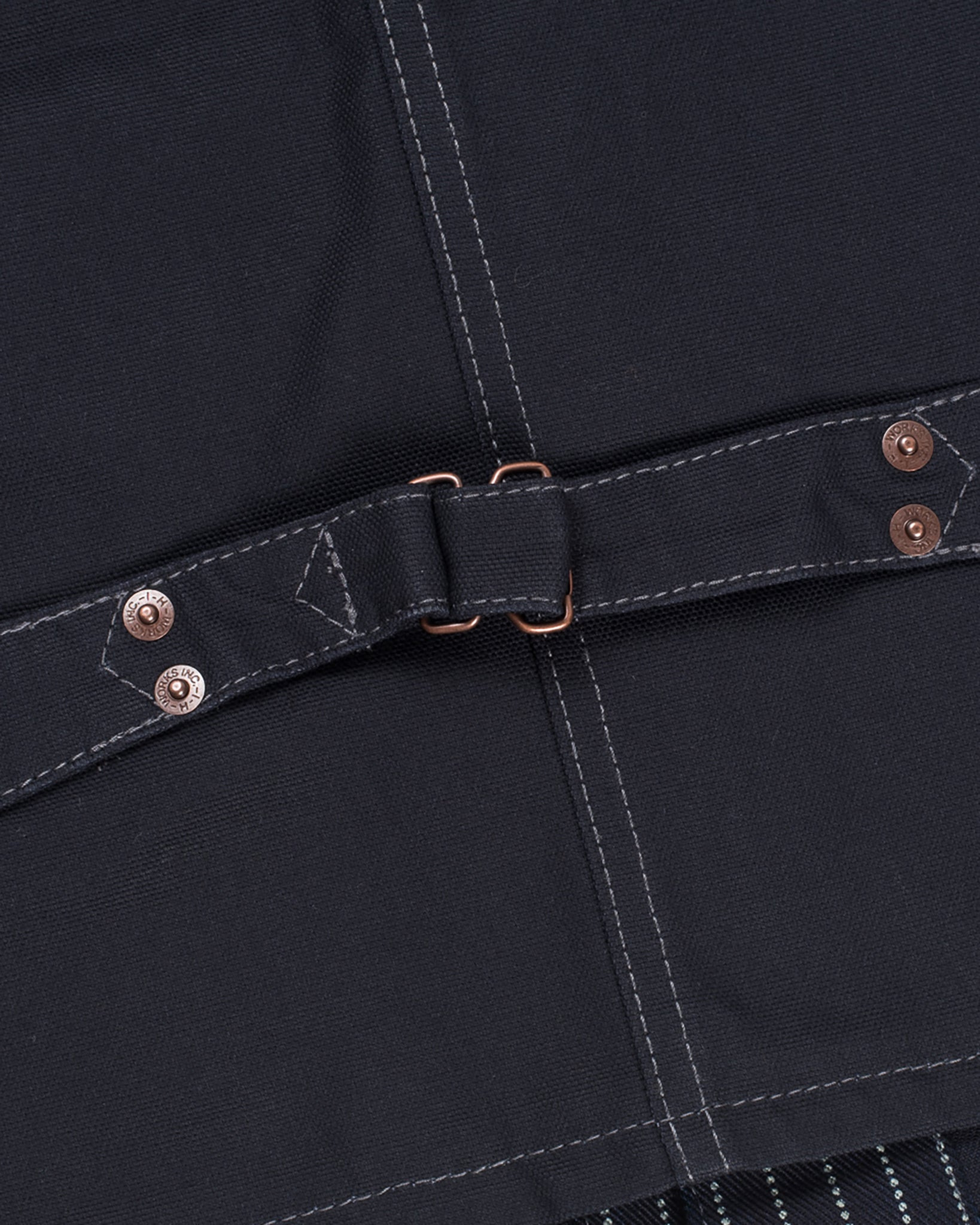 IHV-02-IND 12oz Wabash/Duck Work Vest - Indigo/Navy - 7