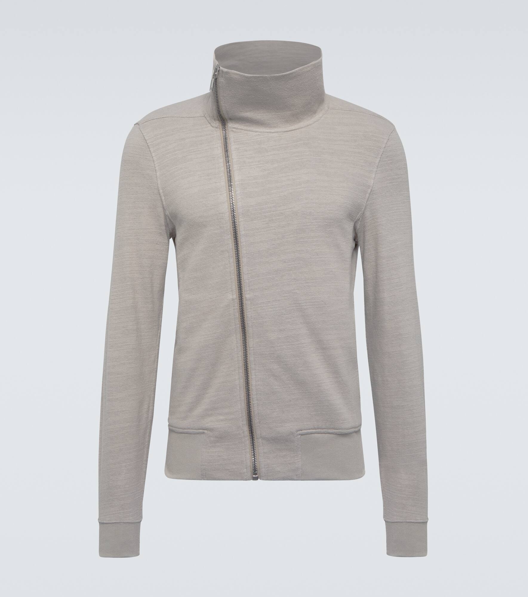 Asymmetric cotton sweatshirt jersey - 1