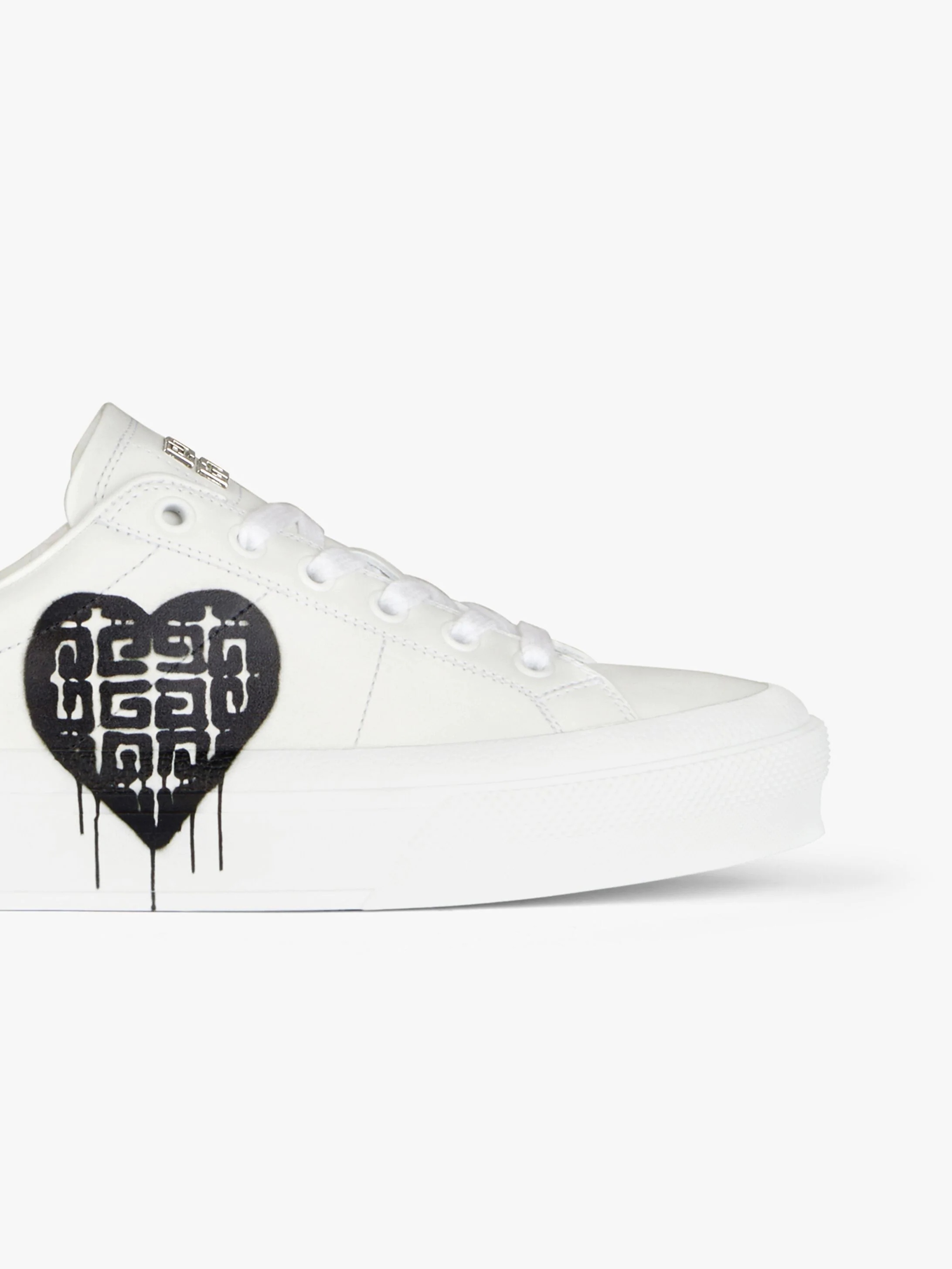 SNEAKERS IN LEATHER WITH TAG EFFECT  4G PRINT - 6