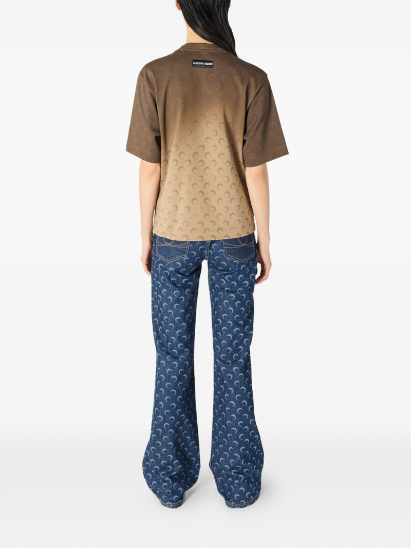 crescent moon-print jeans 4